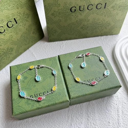 Браслет Gucci Colored Beads G "Silver"