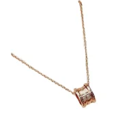 Подвеска Bulgari Wide With Shaped Like Spool Of Thread "Gold"