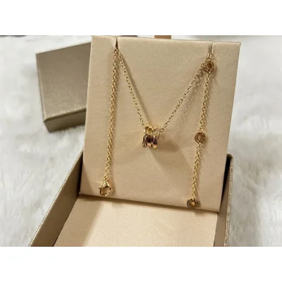 Подвеска Bulgari Wide With Shaped Like Spool Of Thread "Gold" фото № 4