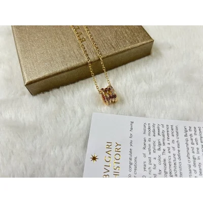 Подвеска Bulgari Wide With Shaped Like Spool Of Thread "Gold" фото № 6