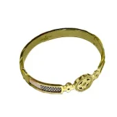 Браслет Louis Vuitton Solid With Logo Inside Circle "Yellow"