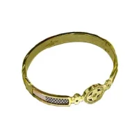 Браслет Louis Vuitton Solid With Logo Inside Circle "Yellow"