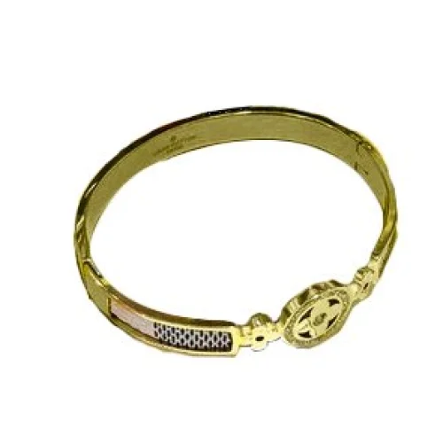 Браслет Louis Vuitton Solid With Logo Inside Circle "Yellow"