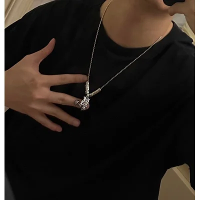 Подвеска Louis Vuitton Figure With Logo - Dumbbell "Silver" фото № 8