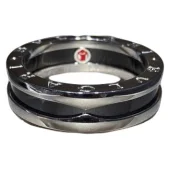 Кольцо Bulgari Cut Out Details "Black"