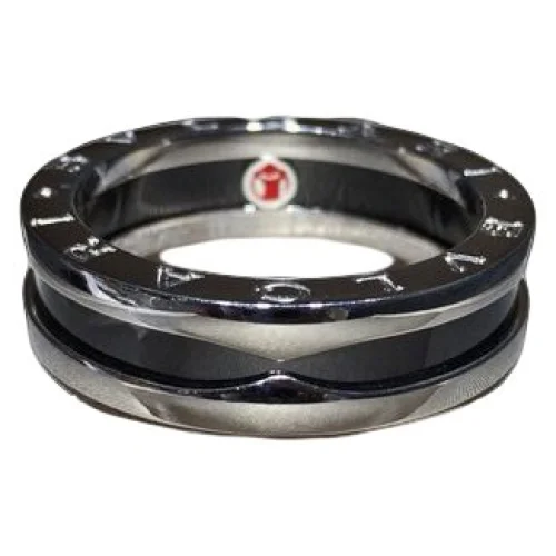 Кольцо Bulgari Cut Out Details "Black"