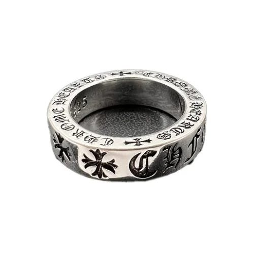 Кольцо Chrome Hearts With Monogram And Emblems "Silver"