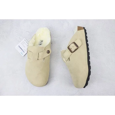 Birkenstock Boston Shearling "Latte Cream" фото № 5