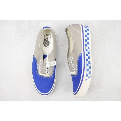 Vans Authentic "Sidewall Checkboard/Grey/Blue" фото № 7