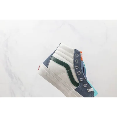 Vans SK8-Hi "White/Mist Blue/Green" фото № 3