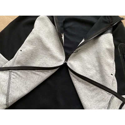 Худи Nike With Pocket On The Arm ZIP "Black/Gray" фото № 3