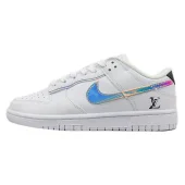 Louis Vuitton x Nike Dunk Low Retro "White/Blue"