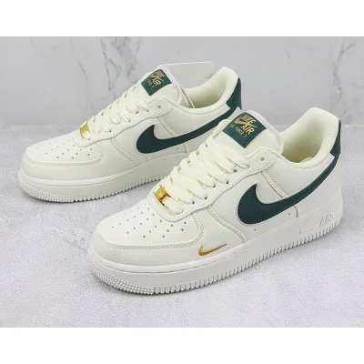 Nike Air Force 1 07 Low Off "White/Green/Gold" фото № 5