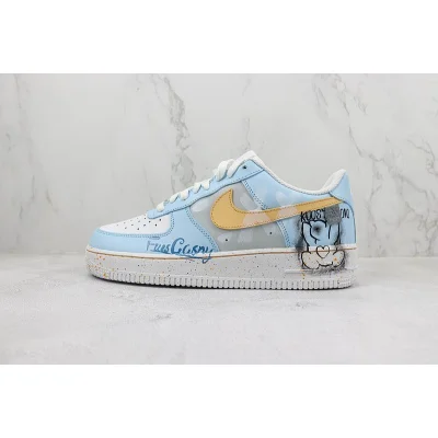 Nike Air Force 1 Low "Sky Blue/Light Grey/Yellow" фото № 2 Nike Air Force 1 Low "Sky Blue/Light Grey/Yellow" фото № 2