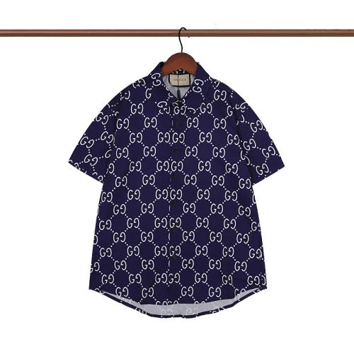 Рубашка Gucci Short Sleeve Chains "Blue"