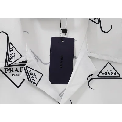 Рубашка Prada Short Sleeve Decoration "White" фото № 8