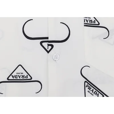 Рубашка Prada Short Sleeve Decoration "White" фото № 4