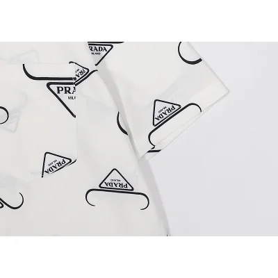 Рубашка Prada Short Sleeve Decoration "White" фото № 3