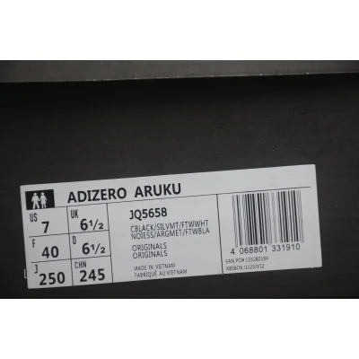Atmos x Adidas Adizero Aruku "Black Metallic Silver" фото № 8