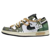 Air Jordan 1 Low "Leaf Green/White/Mud Green"