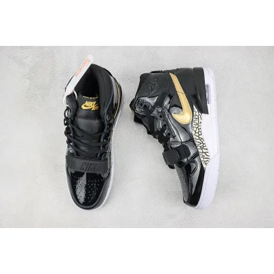 Air Jordan Legacy 312 High "Black/Gold Patent" фото № 6