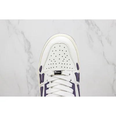 Amiri Skel Top Low "White/Purple" фото № 4