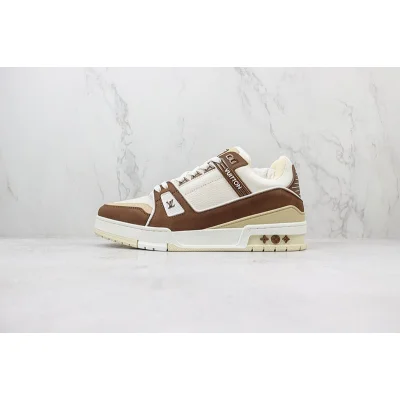 Louis Vuitton LV Trainer 2021 Low "Leather Brown" фото № 2