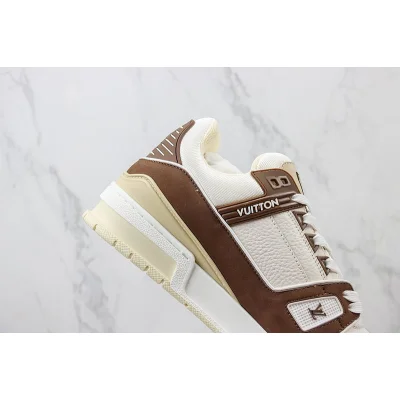 Louis Vuitton LV Trainer 2021 Low "Leather Brown" фото № 4