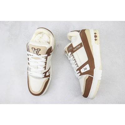 Louis Vuitton LV Trainer 2021 Low "Leather Brown" фото № 6