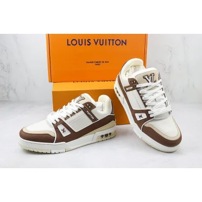 Louis Vuitton LV Trainer 2021 Low "Leather Brown" фото № 7