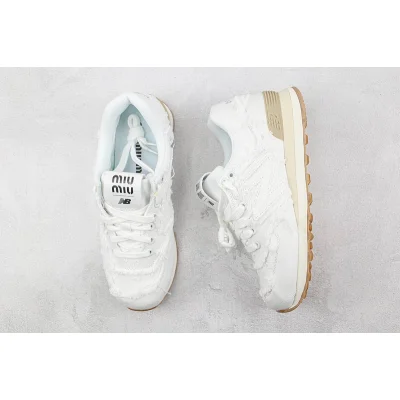 Miu Miu x New Balance 574 "White" фото № 6