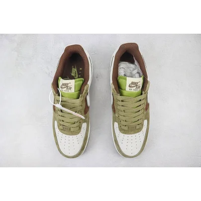 Nike Air Force 1 Low "Green/White/Brown" фото № 6