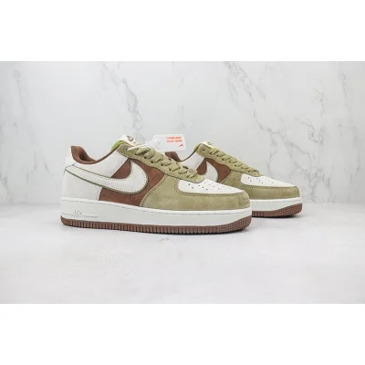 Nike Air Force 1 Low "Green/White/Brown" фото № 7
