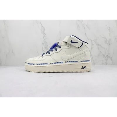 Uninterrupted x Nike Air Force 1 Mid More Th "White/Beige/Dark Blue" фото № 2