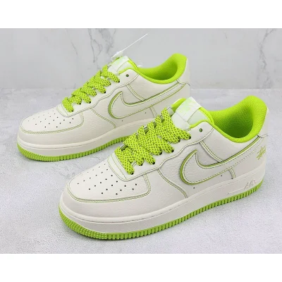 Stussy x Nike Air Force 1 Low "Off White/Apple Green" фото № 5