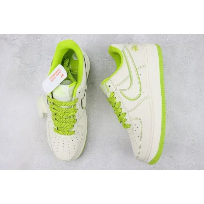Stussy x Nike Air Force 1 Low "Off White/Apple Green" фото № 7