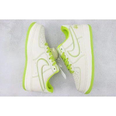 Stussy x Nike Air Force 1 Low "Off White/Apple Green" фото № 6