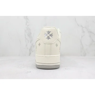 Chrome Hearts x Nike Air Force 1 Low "Off White/Silver" фото № 9