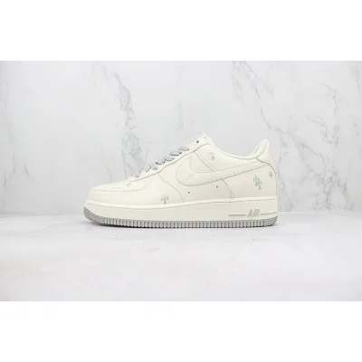 Chrome Hearts x Nike Air Force 1 Low "Off White/Silver" фото № 2