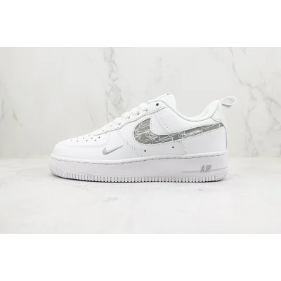 Nike Air Force 1 Low "Cut Out/White/Grey" фото № 2