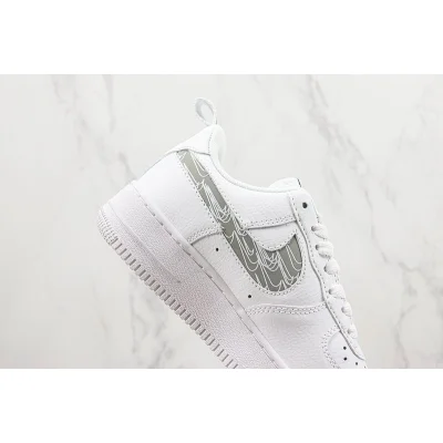 Nike Air Force 1 Low "Cut Out/White/Grey" фото № 3