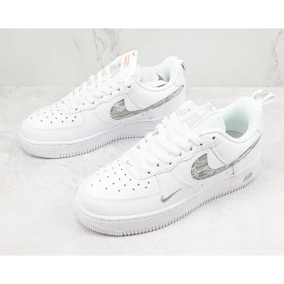 Nike Air Force 1 Low "Cut Out/White/Grey" фото № 5