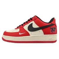 Nike Air Force 1 Low "Red/Black/Cream White"