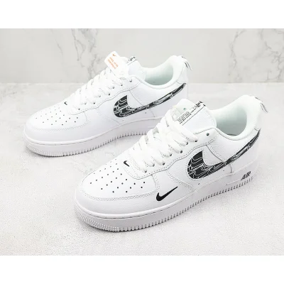 Nike Air Force 1 Low "White/Black Multiple Swoosh" фото № 5