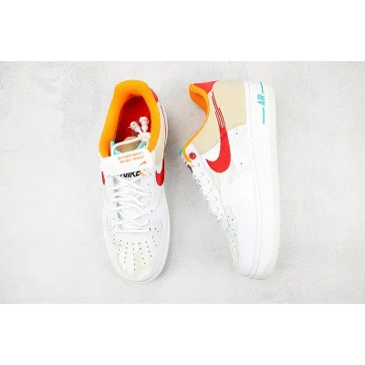 Nike Air Force 1 Low "Just Do It/White/Red/Teal" фото № 6