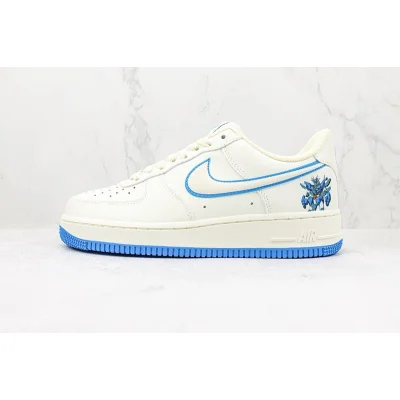 Nike Air Force 1 Low "White/Blue" фото № 2