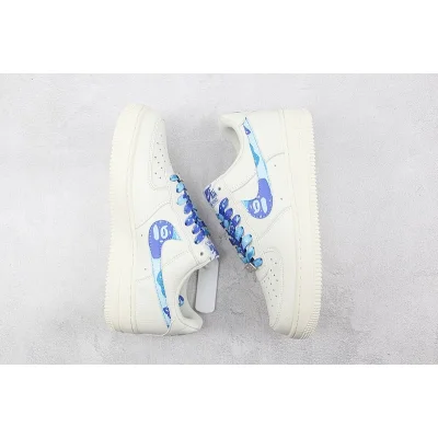 A Bathing Ape x Nike Air Force 1 Low "Khaki Blue" фото № 7