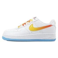 Nike Air Force 1 Low "White/Orange-Yellow Gradient/Sky Blue"