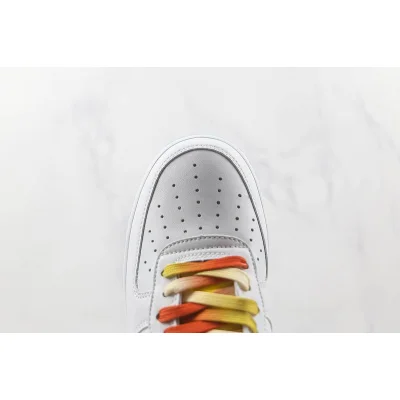 Nike Air Force 1 Low "White/Orange-Yellow Gradient/Sky Blue" фото № 3