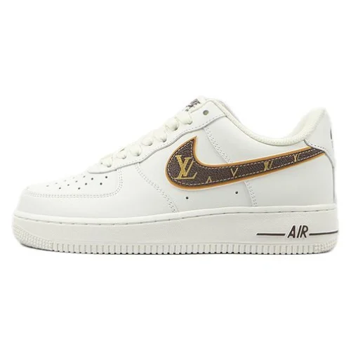 Louis Vuitton x Nike Air Force 1 Low "Beige/Brown/Gold Swoosh"